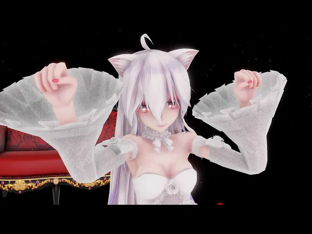 【mmd】ねこみみスイッチ-haku【4kuhd】